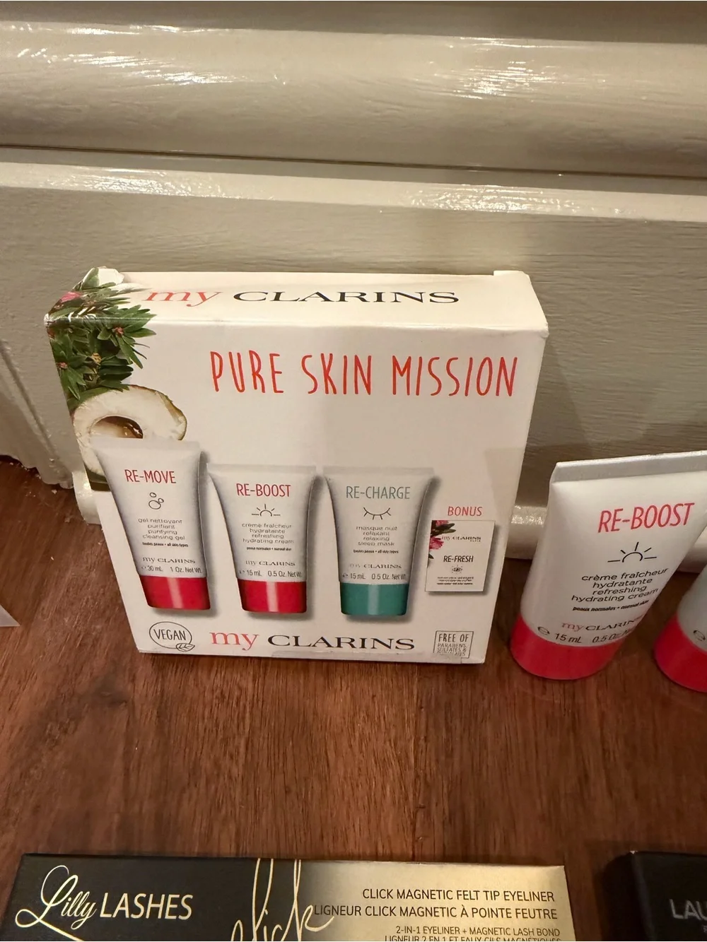 Clarins Pure Skin Mission Primer Set - Pink & Teal